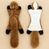 Eurilo™ Flat Animal Plush Toy – No Stuffing, Crinkle & Squeak Fun for Dogs