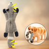 Eurilo™ Flat Animal Plush Toy – No Stuffing, Crinkle & Squeak Fun for Dogs