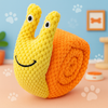 Eurilo™ Snail Puzzle Plush – Foldable Interactive Dog Toy with Squeak & Treat Pockets