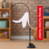 Eurilo™ Cat Feather Teaser Toy – Suction Cup Wand with Bell & Replaceable Head
