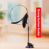 Eurilo™ Cat Feather Teaser Toy – Suction Cup Wand with Bell & Replaceable Head