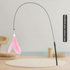 Eurilo™ Cat Feather Teaser Toy – Suction Cup Wand with Bell & Replaceable Head