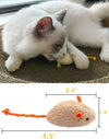 Eurilo™ Crazy Mouse – Catnip Filled Rattle Plush Toy for Cats