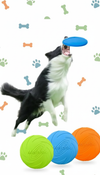 Eurilo™ AeroDisc – Bite-Resistant Flying Frisbee Toy for Dogs